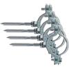 Fischer Collare CPT 1-1/4 per Fissaggio di Tubazioni in Metallo, Diametro Tubi da 39 mm a 43 mm, Include Tassello SX Plus 10 e Vite Doppia M8, 567675 (Confezione da 4)