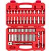 TEKTON 3/8 Inch Drive 6-Point Socket & Ratchet Set, 43-Piece (6-24 mm) | SKT15201