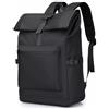 Kommodum - Zaino Rolltop Casual in Membrana PU impermeabile Borsa Porta PC 18-21L per Computer Portatile Uomo Tempo libero Scuola Lavoro Viaggio