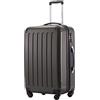 Hauptstadtkoffer ALEX Trolley Rigido Espandibile 65 cm (74 L) con Lucchetto TSA, Valigia da Viaggio Robusta con 4 Ruote Doppie, Graphit