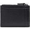 Coccinelle Smart to Go Portacarte Uomo in Pelle Nera | 12 x 9 x 1,8 cm, 4 Slot per Carte, Portamonete con Zip, Tasche Interne, 100% Pelle