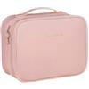 XFSRG Beauty Case da Viaggio Multifunzione Rettangolare Portatile Borsa Toilette Capiente con Manico Portatrucchi da Viaggio Organizer Trousse Trucchi per Donna (Rosa)