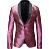 Giacca Blazer Lucida Da Uomo Elegante Per Feste Cocktail