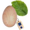 Hofmeister Holzwaren HOFMEISTER® Uovo di Legno Artigianale 100% Naturale in faggio UE, 6 cm, da riempire o dipingere, per Protezione Dita, Galline ovaiole, Uovo per Pasqua, riempimento Buchi, per Nido.