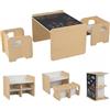 LIFEZEAL Set Tavolo e Sedia per Bambini 3+ Anni (Naturale)