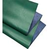 KGS Kozmo - Fogli in vera pelle goffrata pieno fiore, spessore 1,3-1,5 mm, per lavori in pelle bovina e riparazioni in pelle (goffrato litchi verde castleton, 30 x 60 cm)