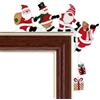 Teksome Decorazioni per la Cornice della Porta di Natale, Decorazioni per l'angolo della Porta di Natale, Decorazione per Angolo Porta Festival in Legno, Decorazione retrò per Cornice della Porta da