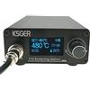 KSGER T12 Soldering Iron Station OLED DIY STM32 V2.1S Temperature Controller Electronic Welding Iron Tips Handle Aluminum Alloy Case Power Equipments 110V T12-K D16 JL02 Sting