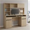 Dmora - Scrivania Agnella, Scrittoio Multiuso, Tavolo per Ufficio Porta PC, Piano di Lavoro, 149x48 h156 cm, Rovere