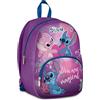 Seven Zainetto Scuola Stitch, Viola, 14 L, Monoscomparto, Tasca frontale, Tasca porta borraccia, Multifunzione, Asilo, Tempo libero, Viaggi, Bambina