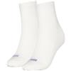 PUMA Costume da Donna con Logo Heart, 2P, Bianco/Viola, 35-38