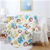 Ustide trapunta reversibile per lettino da bambini, in cotone, Cotone, Lion, 43x51