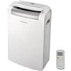 Ariston Mobis 10 - Condizionatore Portatile con Tubo 10.000Btu 46,7x39,7x76,5 e Telecomando, Pinguino Raffreddamento Rapido e Ventilazione, Climatizzatore 30mq, Aria Condizionata Classe Energetica A+