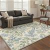 BEIMO Tappeto Vintage 160x230 cm Fiori Blu Soggiorno Grande