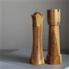 MAITTON Macina Sale e Pepe con Design Scacchi in Legno | Set Macinapepe Manuale con Meccanismo in Ceramica, Regolabile 20cm