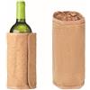 noTrash2003 Set di 2 manicotti refrigeranti in sughero per bottiglie, refrigeratori per bottiglie di vino, spumante, champagne e vino, per feste all'aperto, riutilizzabili