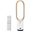 UOEONR Ventilatore senza rotore, con telecomando, display LED, 10 velocità, ventilatore a torre molto silenzioso, 6 modalità, oscillazione automatica a 90°, regolabile su e giù a 30°, timer (blu)