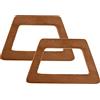 Zasvec Manici Legno per Borse 2 Pezzi Manico Borsa in Legno Manici per Borse Manico in Legno Maniglia di Ricambio per Borsa Fai-Da-Te Manici per Borsa Manici Borse per Borsa a Mano Fai da Te