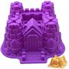 Holzsammlung Stampi da forno in silicone, stampo per torta a castello 3D, stampo in silicone antiaderente per torte, gelatina, gelatina, pane, sapone, 21 x 20 x 10 cm