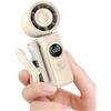 anysun Ventilatore Portatile Turbo, 13500 RPM Mini Ventilatore Portatile USB Ricaricabile 118g con Clip 360°, Display LED, Pieghevole 180° Ventilatori Portatili per Viaggio, Ufficio, Trucco e Donna