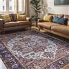 Mazovia Tappeto Salotto Tradizionale - Tappeti Soggiorno Antiscivolo - Tappeti Camera da Letto - Tappeti Salotto Oriental Vintage - Rosso Marrone 120 x 170 cm