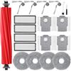 Taisouw Ricambi per robot aspirapolvere Roborock QV 35A/QV 35S, set di accessori con 1 rullo a spazzola, 4 tamponi, 4 sacchetti per la polvere, 4 filtri, 4 spazzole laterali, 1 spazzola per la pulizia e 1