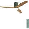 CREATE / WINDCALM M/Ventilatore da soffitto ABS con luce verde sage pale effetto legno chiaro e telecomando / 40W, Silenzioso, Ø132 cm, 3 temperature di luce, temporizzatore, funzione estate-inverno