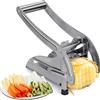 95Street Taglia Patate,Taglierina per Patatine Fritte con 2 Inserti in Acciaio Inossidabile/Tagliapatate,Tecnologia Antiscivolo Taglia Verdure Accessori per Friggitrice