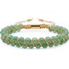 bySantana Bracciale Donna Pietre Naturali, Perline Pietre Preziose Stile Boho Doppio | Regolabile, Impilabile, Perline da 4mm, Doppia Fila Intrecciata, Robusto e Leggero, Unisex, Con Confezione Regalo