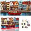 Zariocy Puzzle 1000 Pezzi Scena sul Canale per Adulti - Forme Irregolari, Base Antipolvere - per i Momenti in Famiglia, Appassionati di Puzzle