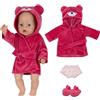 Carreuty Abbigliamento per bambole da 35-45 cm, con pigiama, biancheria intima, scarpe, per bambole da 43 cm, regalo di compleanno per bambine