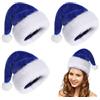 POPOYU 3 Pezzi Cappello di Natale per Adulti, cappello di natale, Cappellini Natale, Cappello da Babbo Natale, Cappello Babbo Natale Peluche per Adulti