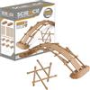 Buroku - Gioco di Ingegneria 2 in 1 | Ponte di Da Vinci e Struttura di Tensegrità | Gioco STEM per Bambini e Adulti | Montaggio Facile senza Attrezzi | Sviluppa Abilità | Logica e Coordinazione