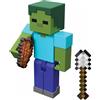 Minecraft Vanilla Zombie Action Figure per bambini dai 6 anni in su