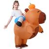 IUTOYYE Costume gonfiabile Capybara per bambini, costume gonfiabile per Halloween, costume da maialino per animali cosplay party