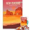 JIANGENNF Puzzle da 1000 pezzi per adulti spiaggia di Wharariki Nuova Zelanda giocattolo antistress sfida impegnativa compleanno e altre occasioni 38x26cm
