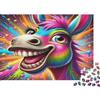 N5D9Z6E2 Asino Arcobaleno Colorato Puzzle 1000 Pezzi Carta Adulto Stile Artistico Vivace Puzzle per Adulti Puzzle per Famiglia Antistress Regalo Decorativo 38x26cm/1000pcs