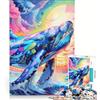 JIANGENNF Puzzle per adulti 1000 balene giochi divertenti rilassanti e stimolanti per la mente e per rafforzare l'amore di coppia 38x26cm