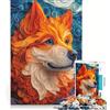 JIANGENNF Puzzle per adulti da 1000 pezzi, ritratto di cane Chow Chow in paperquilling, gioco pratico, difficile e stimolante, collezione d'artista, belle arti 38x52cm