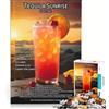 JIANGENNF Puzzle da 1000 pezzi per adulti con cocktail Tequila Sunrise gioco rompicapo difficile per rafforzare l'amore tra le coppie 38x52cm
