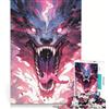 JIANGENNF Puzzle da 1000 pezzi per ragazzi con mostro terrificante gioco educativo regalo di compleanno compleanno e Natale 38x26cm