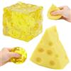 exatta 2PCS Cheese Squishy Square,Giocattolo Formaggio,Anti stress Squeeze Toy | Cheese Squishy Square,Giocattolo Formaggio,Anti stress Squeeze,Squeezes Toy,Antistress Squishys,per Spremere e Rilassare