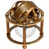 Thomas Kinkade Astrolabio nautico antico ottone sfera armillare marittimo da collezione Glob...