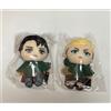 NESSUNA MARCA Attack on Titan The Last Attack Movie Erwin & Levi set portachiavi peluche...