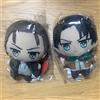 NESSUNA MARCA Attack on Titan Chibi Peluche Mascotte Eren & Levi Soft Anime Figure