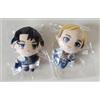 NESSUNA MARCA Set portachiavi peluche Attack on Titan Escri 3a edizione Levi & Erwin
