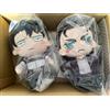 NESSUNA MARCA Set peluche Attack on Titan Levi & Eren serie coccole nuovo sigillato