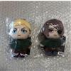 NESSUNA MARCA Attack on Titan The Last Attack Movie Peluche Set Bambola Erwin & Hange NUOVO