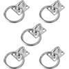 CVDYWDJIE Fibbia Ad Anello In Acciaio Inossidabile Da 5 Pezzi, Anello Per Legare Il Cavallo, Anello Di Fissaggio In Metallo, Piastra Per Occhiello Per Fissaggio Ad Anello, Fibbia Di Fissaggio Ad Anello