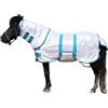 Leberna Coperta antimosche in miniatura combinata per pony shetland, asino, sezione A e cavallo in miniatura, protezione da insetti, mosche e insetti (bianco, 10,2 cm)